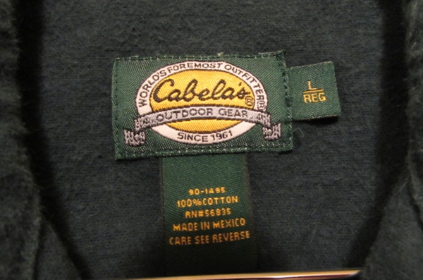 3 MENS LONG SLEEVE SHIRTS - CABELA'S & VAN HEUSEN