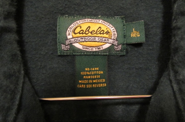 3 MENS LONG SLEEVE SHIRTS - CABELA'S & VAN HEUSEN