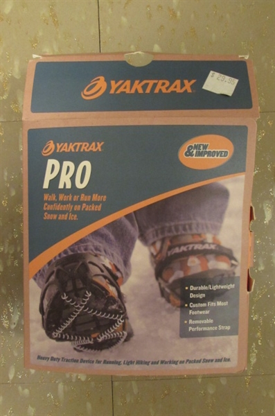 2 PAIR OF YAKTRAX - TRACTION FOR YOUR FEET