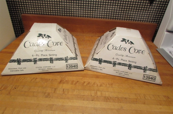 2 NEW CADES COVE 4-PIECE PLACE SETTINGS