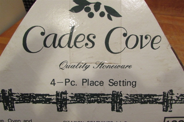 2 NEW CADES COVE 4-PIECE PLACE SETTINGS