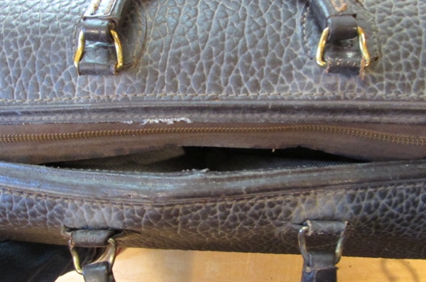 2 VINTAGE/ANTIQUE LEATHER BAGS