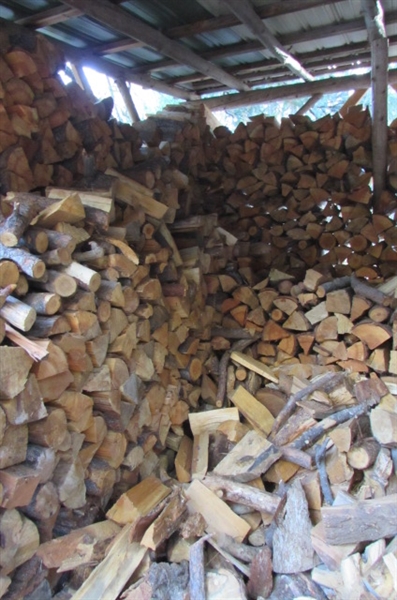 FIREWOOD - SEASONED, CUT & STACKED - OVER 2 CORDS