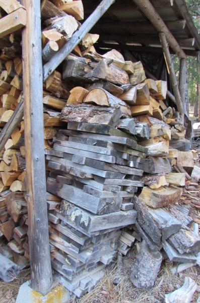 FIREWOOD - SEASONED, CUT & STACKED - OVER 2 CORDS