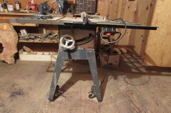 CRAFTSMAN 10 TABLE SAW ON STAND