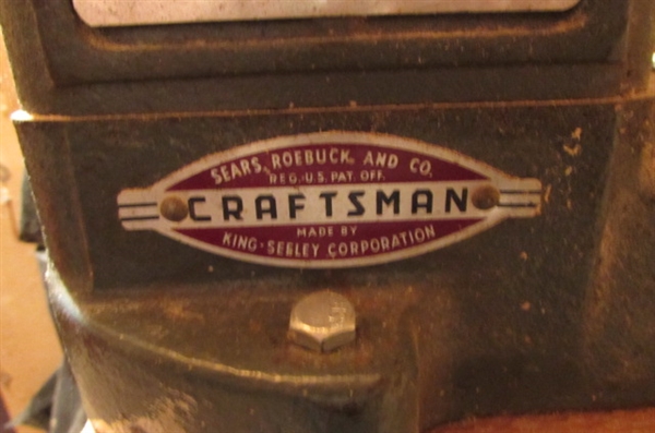 VINTAGE CRAFTSMAN BENCH WOOD LATHE