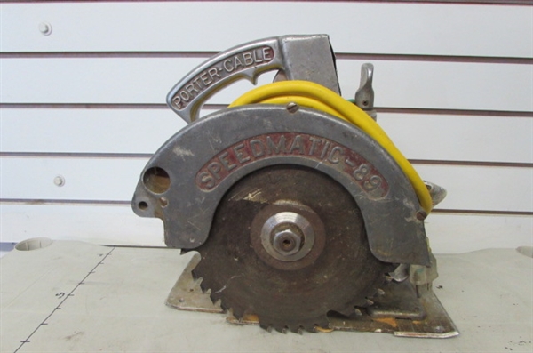 VINTAGE PORTER-CABLE SPEEDMATIC-89 CIRCULAR SAW