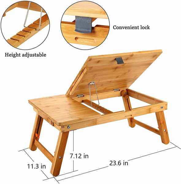 NEWVANTE LAPTOP DESK WITH TILTING TOP AND DRAWER