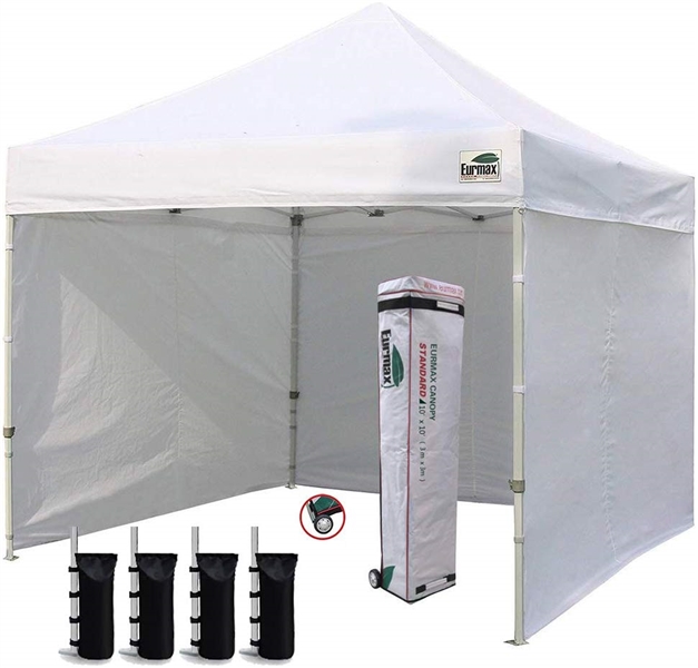 EURMAX 10 X 10 FT POP UP CANOPY WITH SIDES