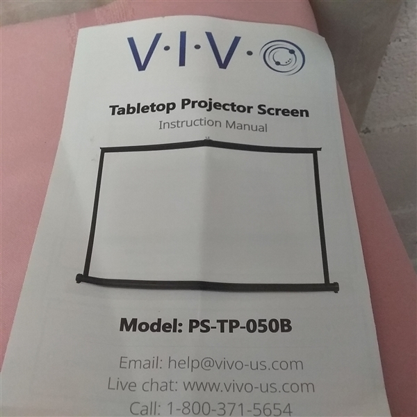 VIVO 50 TABLTOP PROJECTOR SCREEN