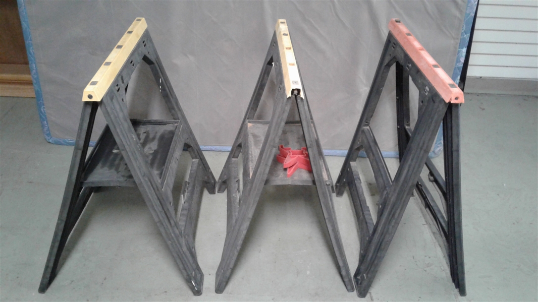 LOT OF 3 ZAG SAW HORSES