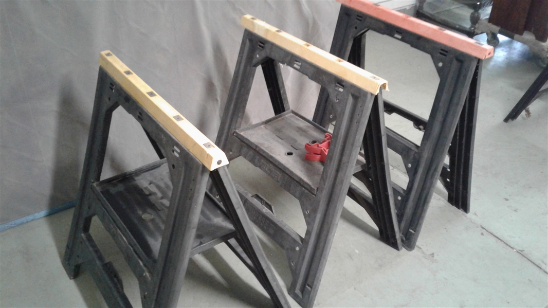 LOT OF 3 ZAG SAW HORSES
