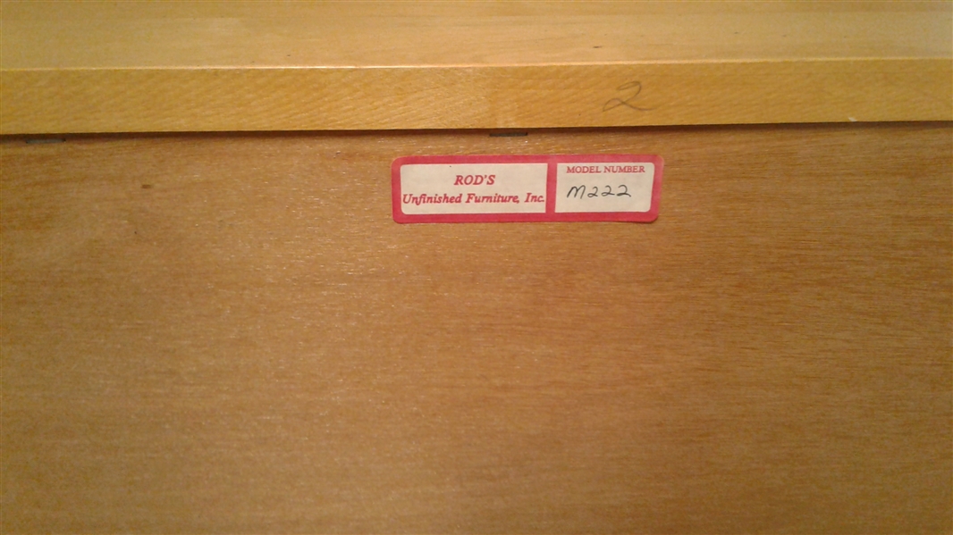 2 DRAWER BLONDE WOOD NIGHTSTAND 