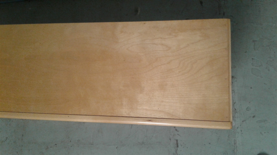 SHORT BLONDE WOOD BOOK CASE