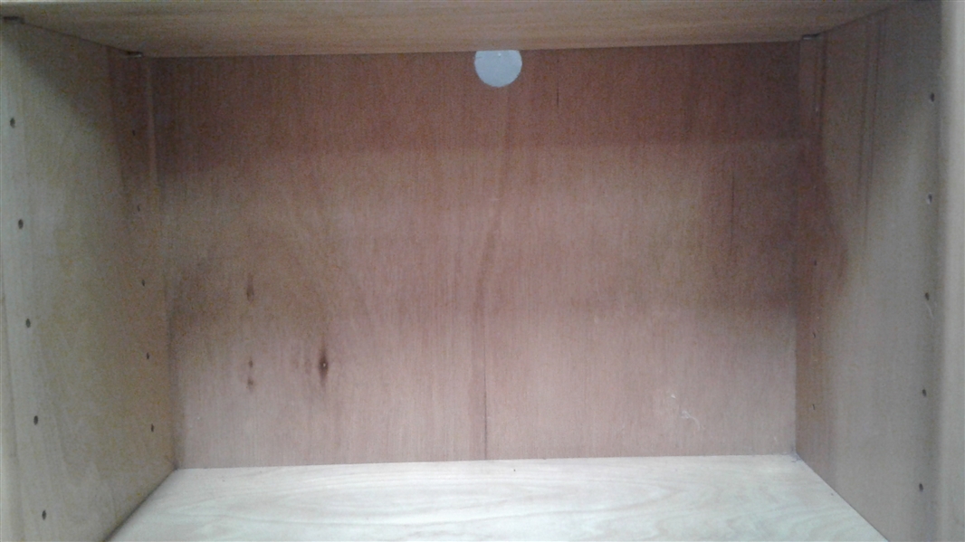 SHORT BLONDE WOOD BOOK CASE