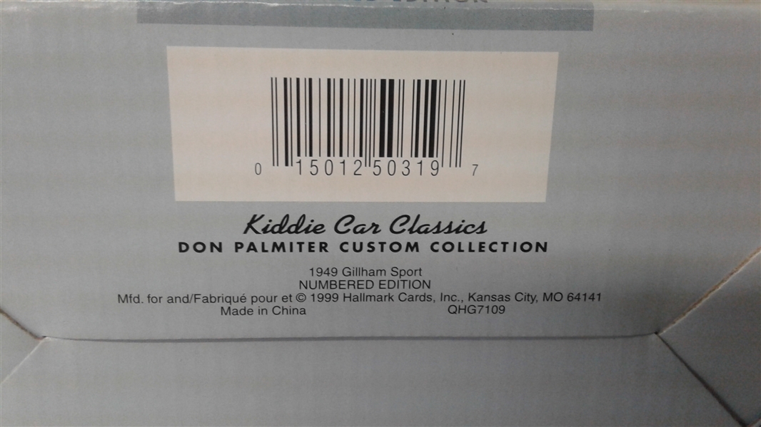 VINTAGE HALLMARK KIDDIE CAR CLASSICS 1949 GILLHAM SPORT