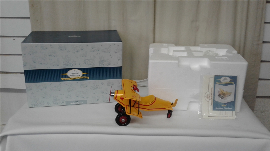 VINTAGE HALLMARK KIDDIE CAR CLASSICS 1930 CUSTOM BIPLANE