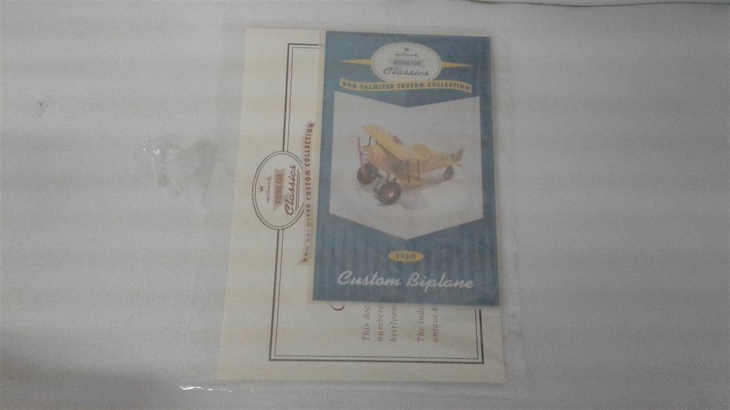 VINTAGE HALLMARK KIDDIE CAR CLASSICS 1930 CUSTOM BIPLANE