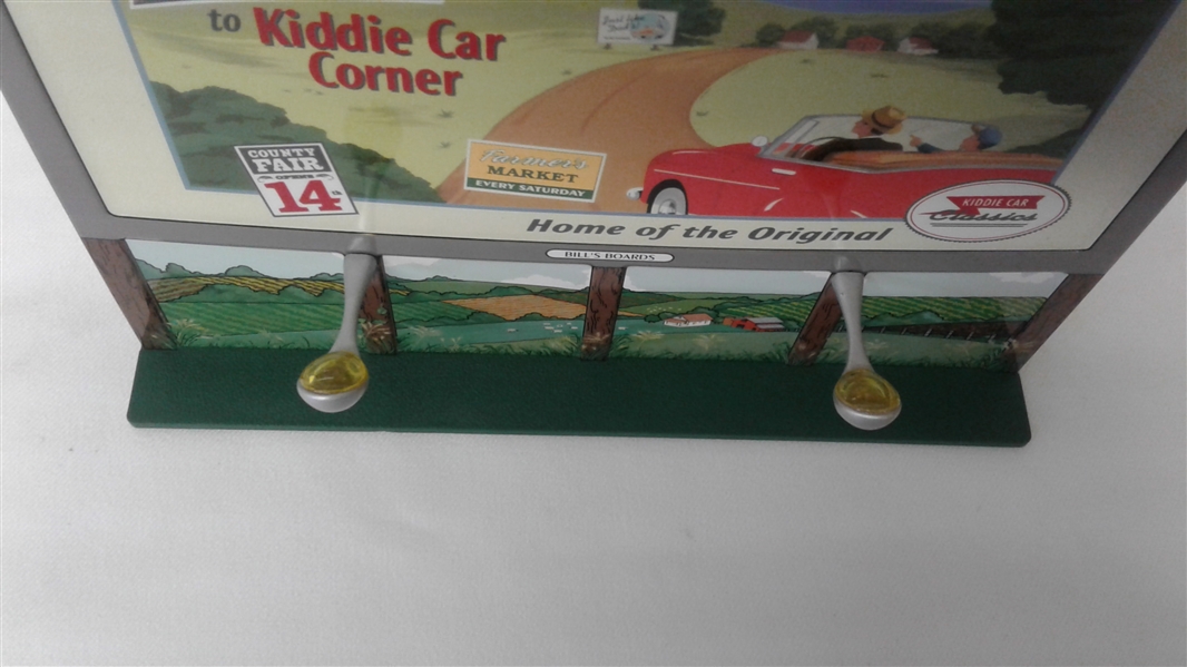 VINTAGE HALLMARK KIDDIE CAR CORNER COLLECTION BILL'S BOARDS WELCOME SIGN