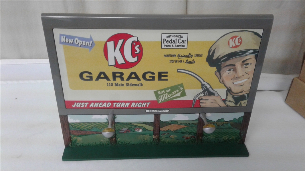 VINTAGE HALLMARK KIDDIE CAR CORNER COLLECTION BILL'S BOARDS WELCOME SIGN