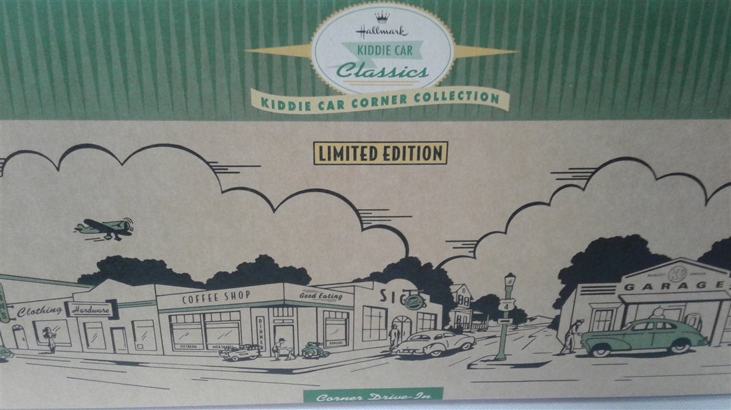 VINTAGE HALLMARK KIDDIE CAR CLASSICS CORNER DRIVE IN
