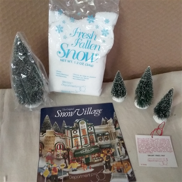 DEPARTMENT 56 SNOWY PINES INN GIFT SET