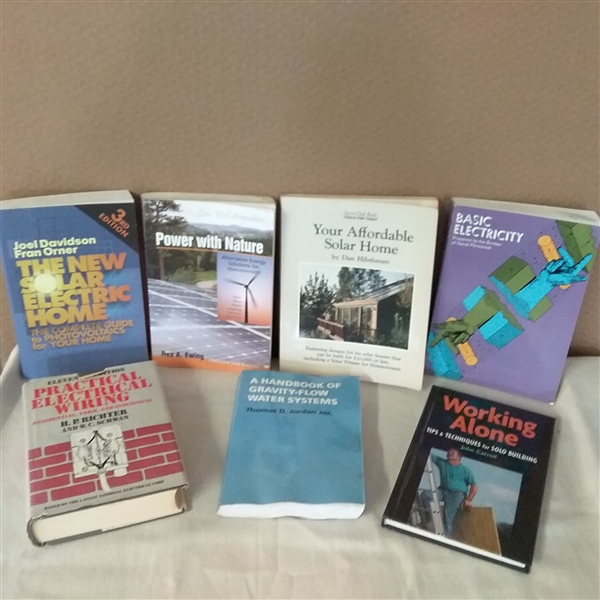 HOME ELECTICAL, SOLAR, WIRING AND SOLO BUILDING BOOKS
