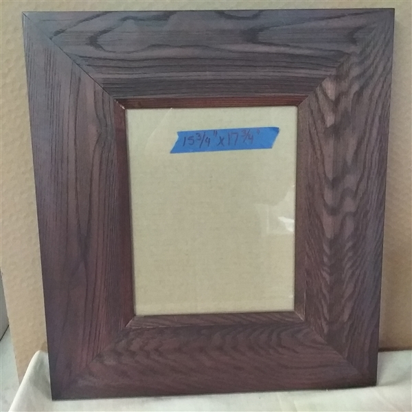 BEAUTIFUL WOOD. FRAME, WOOD BOWL, THERMOMETER & CLOCK