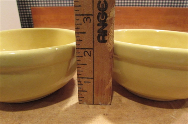 5 VINTAGE MCCOY HANDLED BEAN BOWLS