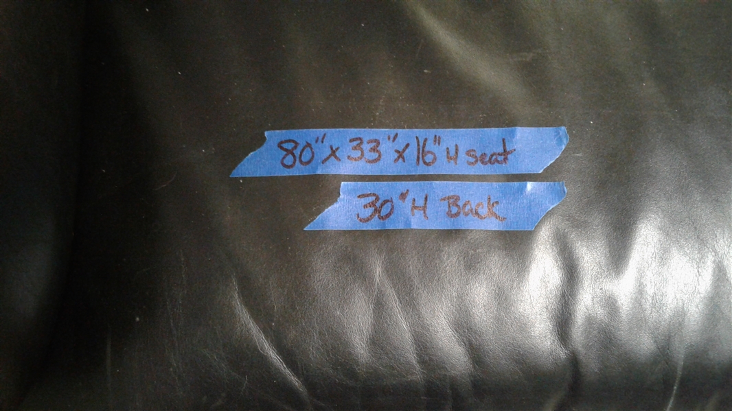 THE LEATHER FACTORY VINTAGE LEATHER COUCH
