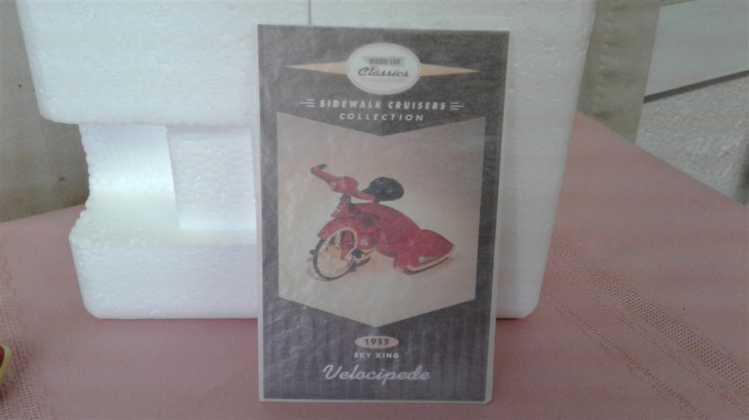 VINTAGE HALLMARK KIDDIE CAR CLASSICS 1935 SKY KING VELOCIPEDE