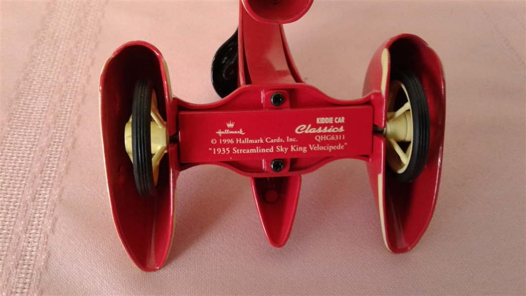 VINTAGE HALLMARK KIDDIE CAR CLASSICS 1935 SKY KING VELOCIPEDE