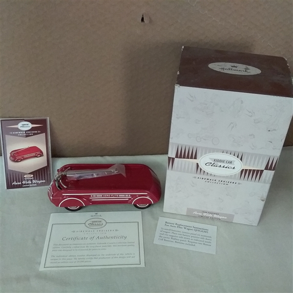 VINTAGE HALLMARK KIDDIE CAR CLASSICS 1940 AERO FLITE WAGON