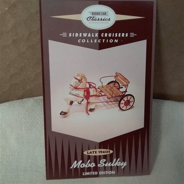 VINTAGE HALLMARK KIDDIE CAR CLASSICS LATE 1940'S MOBO SULKY