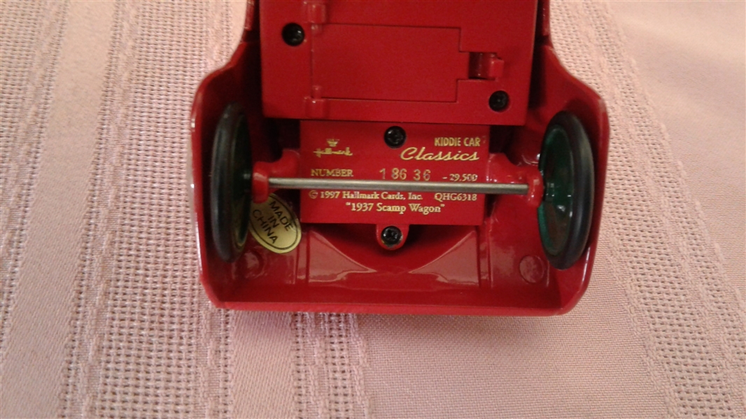 VINTAGE HALLMARK KIDDIE CAR CLASSICS 1937 SCAMP WAGON
