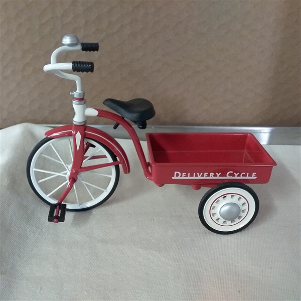 VINTAGE HALLMARK KIDDIE CAR CLASSICS 1950 GARTON DELIVERY CYCLE