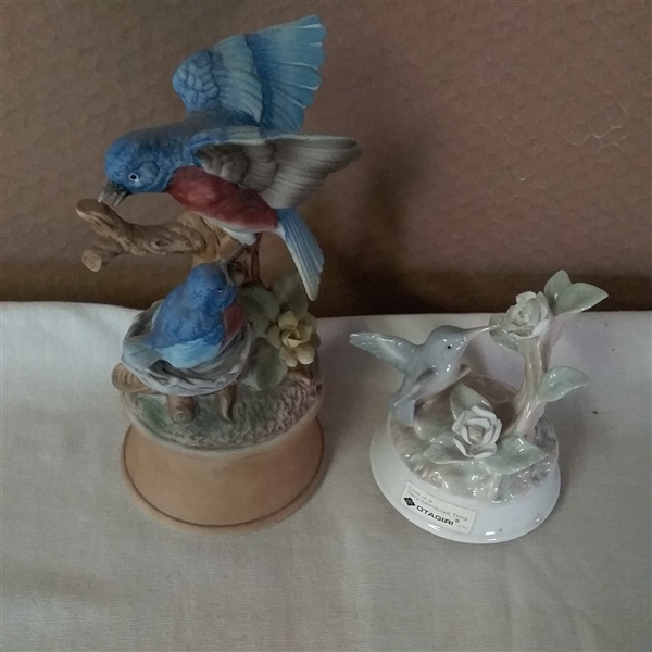 VINTAGE OTAGIRI JAPAN MUSIC BOX & BLUE BIRD MUSIC BOX