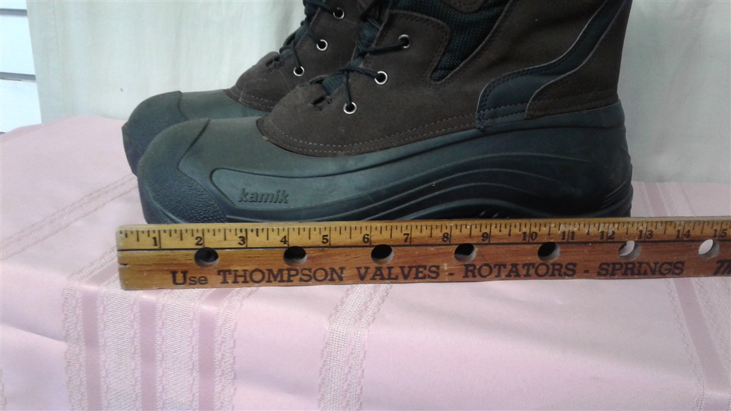 4 PAIR OF MEN'S BOOTS- KAMIK KEEN BAFFIN & GORE-TEX