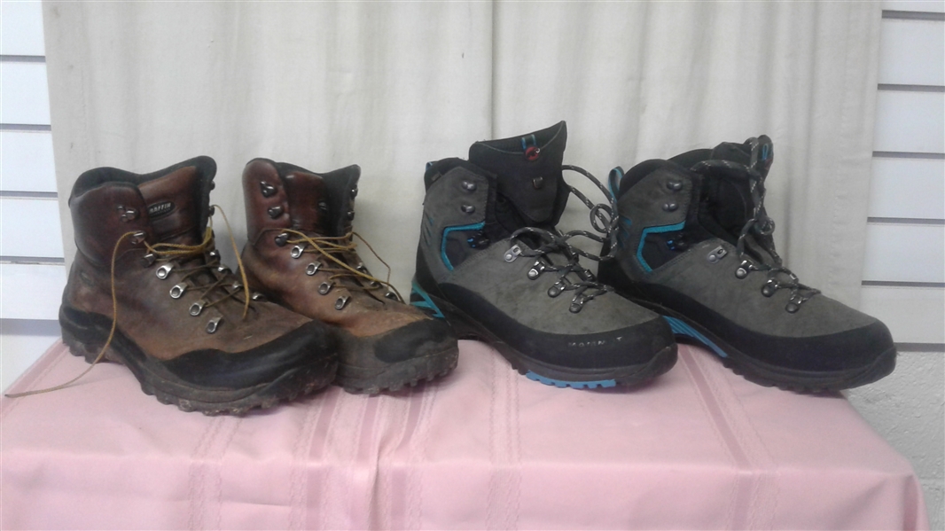 4 PAIR OF MEN'S BOOTS- KAMIK KEEN BAFFIN & GORE-TEX