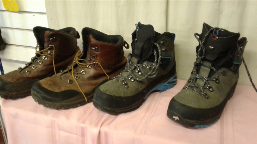 4 PAIR OF MEN'S BOOTS- KAMIK KEEN BAFFIN & GORE-TEX