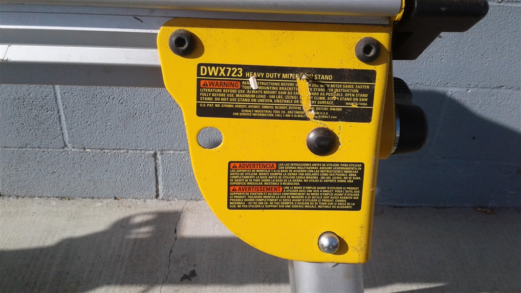 DEWALT 12 COMPOUND MITER SAW AND HEAVY DUTY STAND