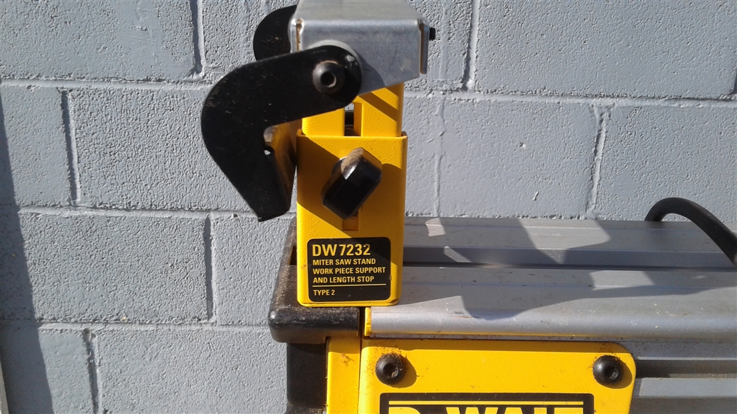 DEWALT 12 COMPOUND MITER SAW AND HEAVY DUTY STAND
