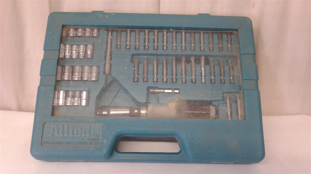 ALLIED 58 PC RATCHET TYPE DRIVER POWER BIT SET