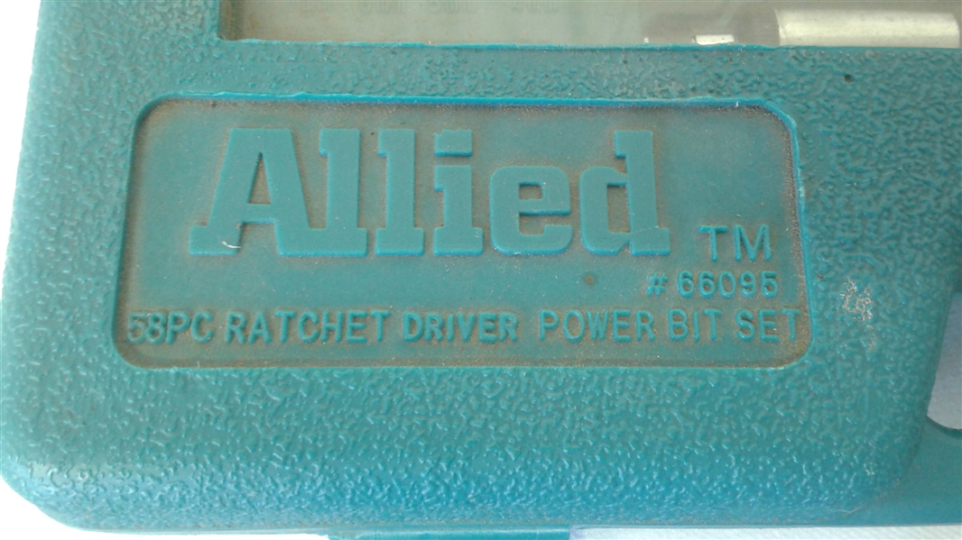 ALLIED 58 PC RATCHET TYPE DRIVER POWER BIT SET