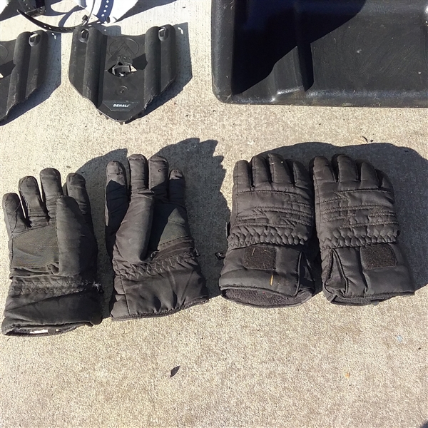 VIKING UTILITY SLED, SNOW SHOES AND GLOVES