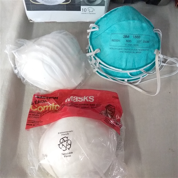 RESPIRATORS, MASKS, EAR PLUGS, SAFETY GOGGLES & MORE