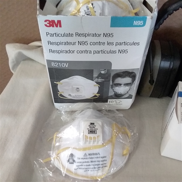 RESPIRATORS, MASKS, EAR PLUGS, SAFETY GOGGLES & MORE