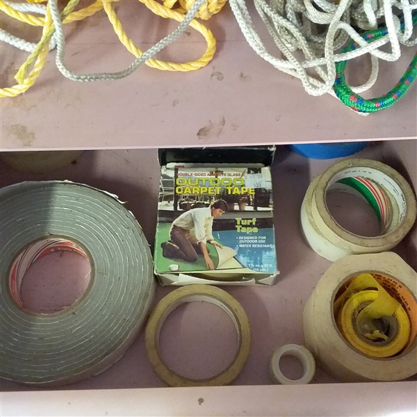 LARGE ROPE AND TAPE ASSORTMENT