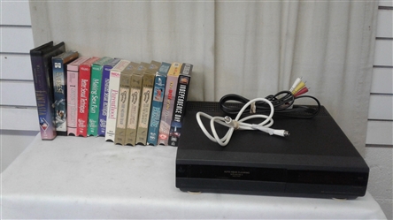 HITACHI TV, HITACHI VCR AND VHS TAPES