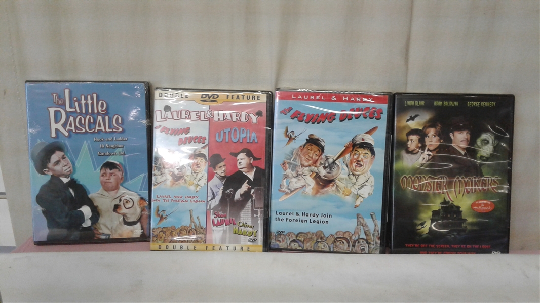 SMALL DVD COLLECTION- THE THREE STOOGES, I LOVE LUCY, AND MORE